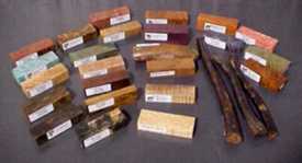 wood samples showing different colors